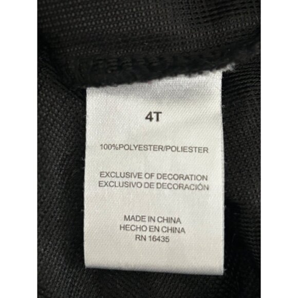 Black Furry Tahari Girls Tunic With Sequined Plaid Heart Design 4T - Picture 6 of 7